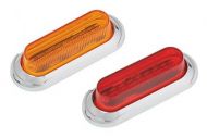 LED Oblong Clearance / Side Marker Light (Amber)