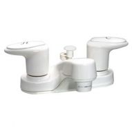 Two Handle Lavatory Diverter Faucet (White)