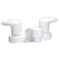 Two Handle Lavatory Faucet (White)