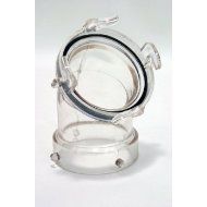 Clear View 45 Degree Bayonet Hose Adapter