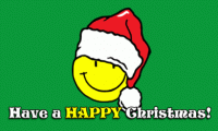 Smiley Christmas Flag