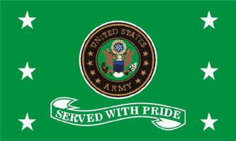 US Army Served w/Pride Flag