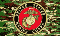 US Marine Camo Flag