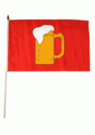 Red Beer Mug Flag 12