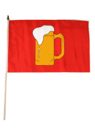 Red Beer Mug Flag 12
