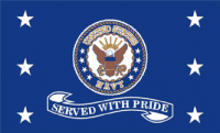 US Navy Served w/ Pride Flag