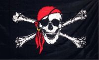 Red Bandana Pirate Flag