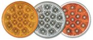 Micro-Flex™ 4” Round Sealed LED Parking/Turn Signal Light (Clear/Amber)